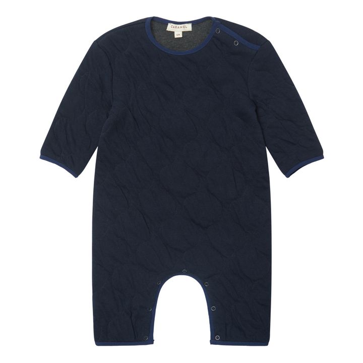 Larch Quilted Jumpsuit | Navy blue- Product image n°0
