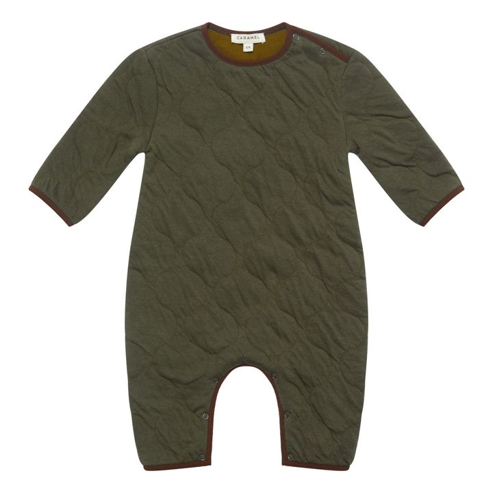 Larch Quilted Jumpsuit | Khaki- Product image n°0