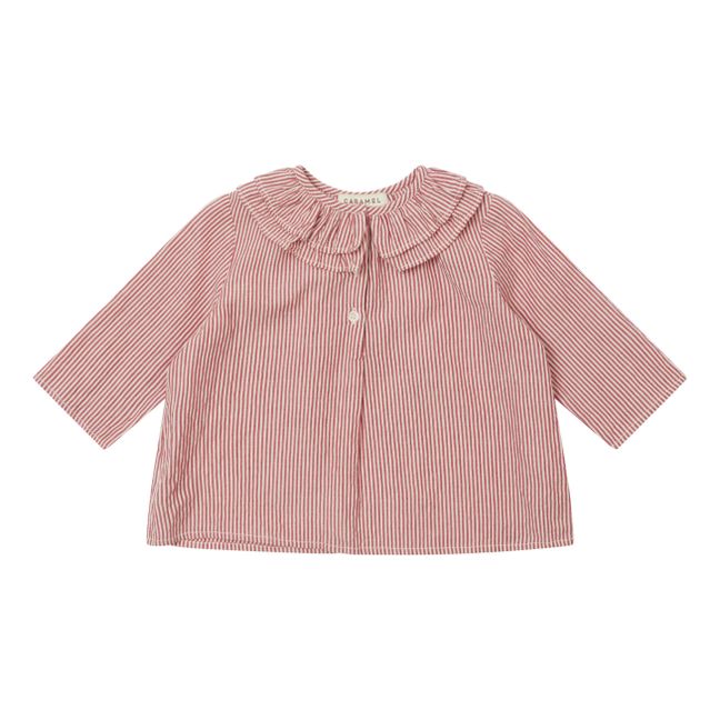 Blouse Rayée May | Rouge