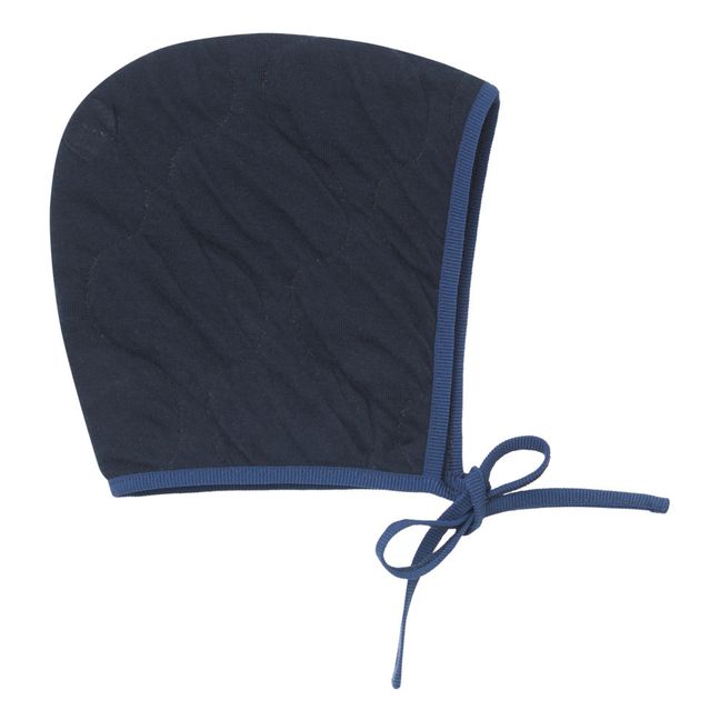 Broom Quilted Bonnet | Navy blue