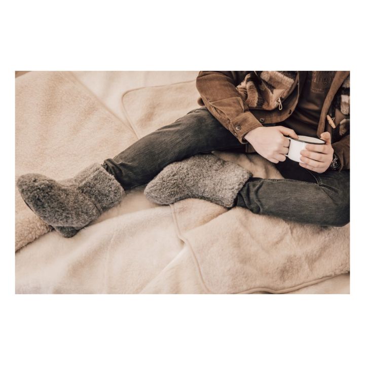 Hausschuhe Special Boots | Grigio chiné chiaro- Produktbild Nr. 1
