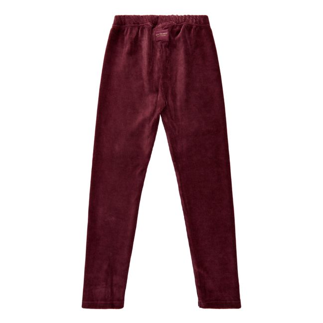 Legging Velours Issa | Bordeaux