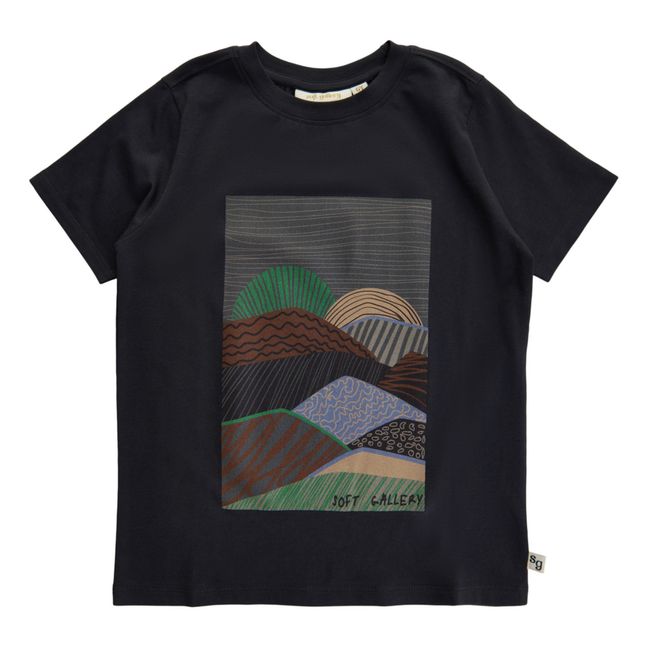 T-shirt Ji Montagnes Nero