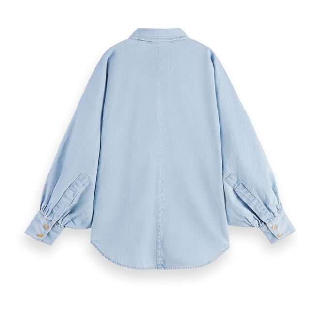 Balloon Sleeve Shirt | Azul Cielo