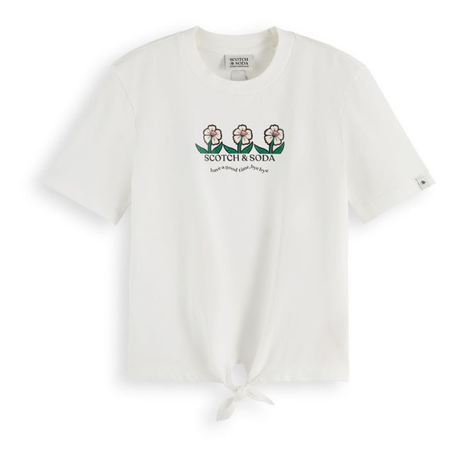 T-Shirt Fiori | Bianco