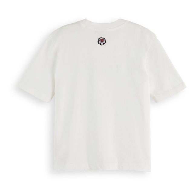 T-Shirt Fleurs | Blanc