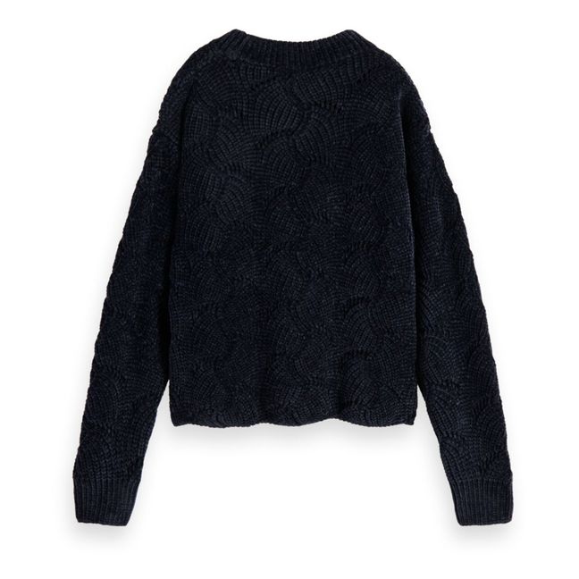 Pull Col Rond | Bleu nuit