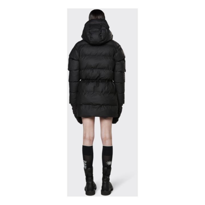 Belted Puffer Jacket | Negro- Imagen del producto n°3