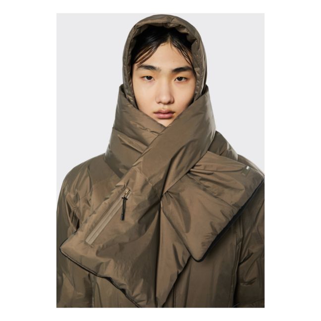 Waterproof Quilted Scarf | Marrone
