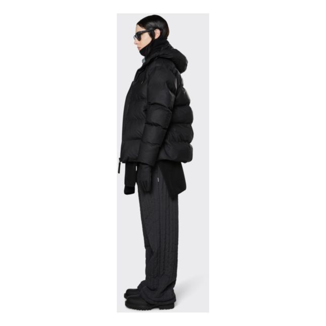 Hooded Puffer Jacket | Negro
