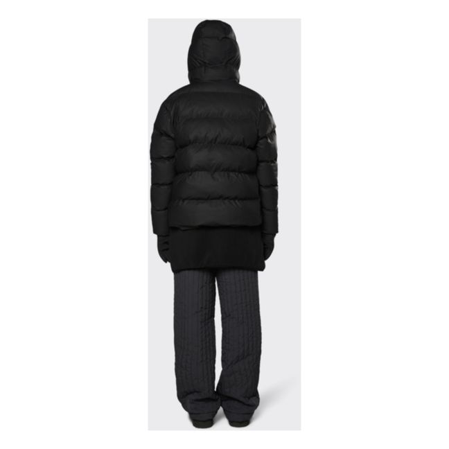 Hooded Puffer Jacket | Negro
