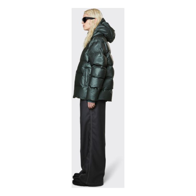 Hooded Puffer Jacket | Verde Oscuro