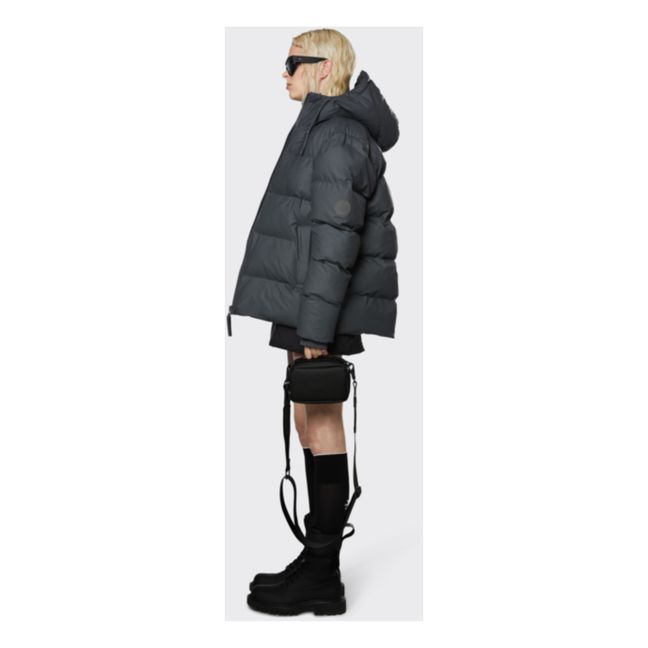 Hooded Puffer Jacket | Grigio antracite