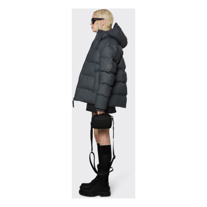 Hooded Puffer Jacket | Gris Antracita- Imagen del producto n°2
