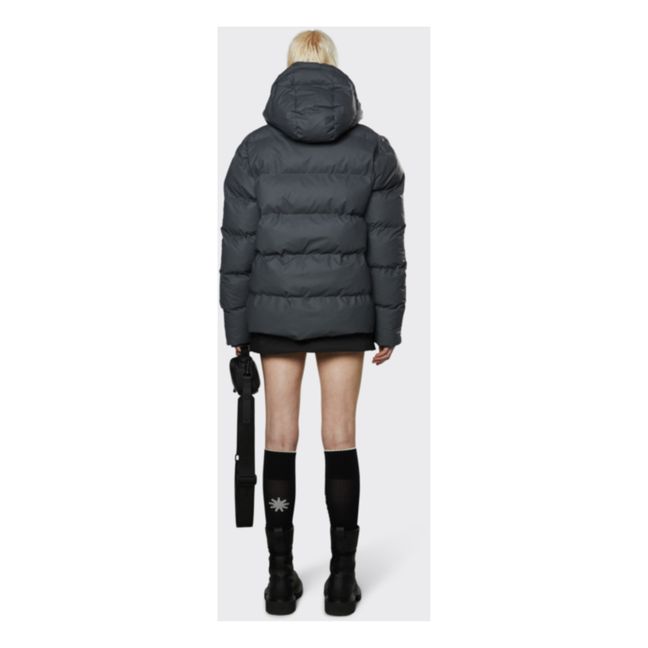 Hooded Puffer Jacket | Charcoal grey