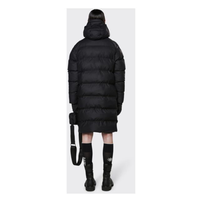Doudoune Longue Capuche | Noir