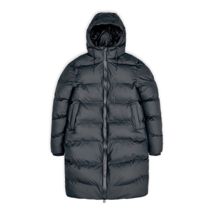 Long Hooded Puffer Jacket | Gris Antracita- Imagen del producto n°0