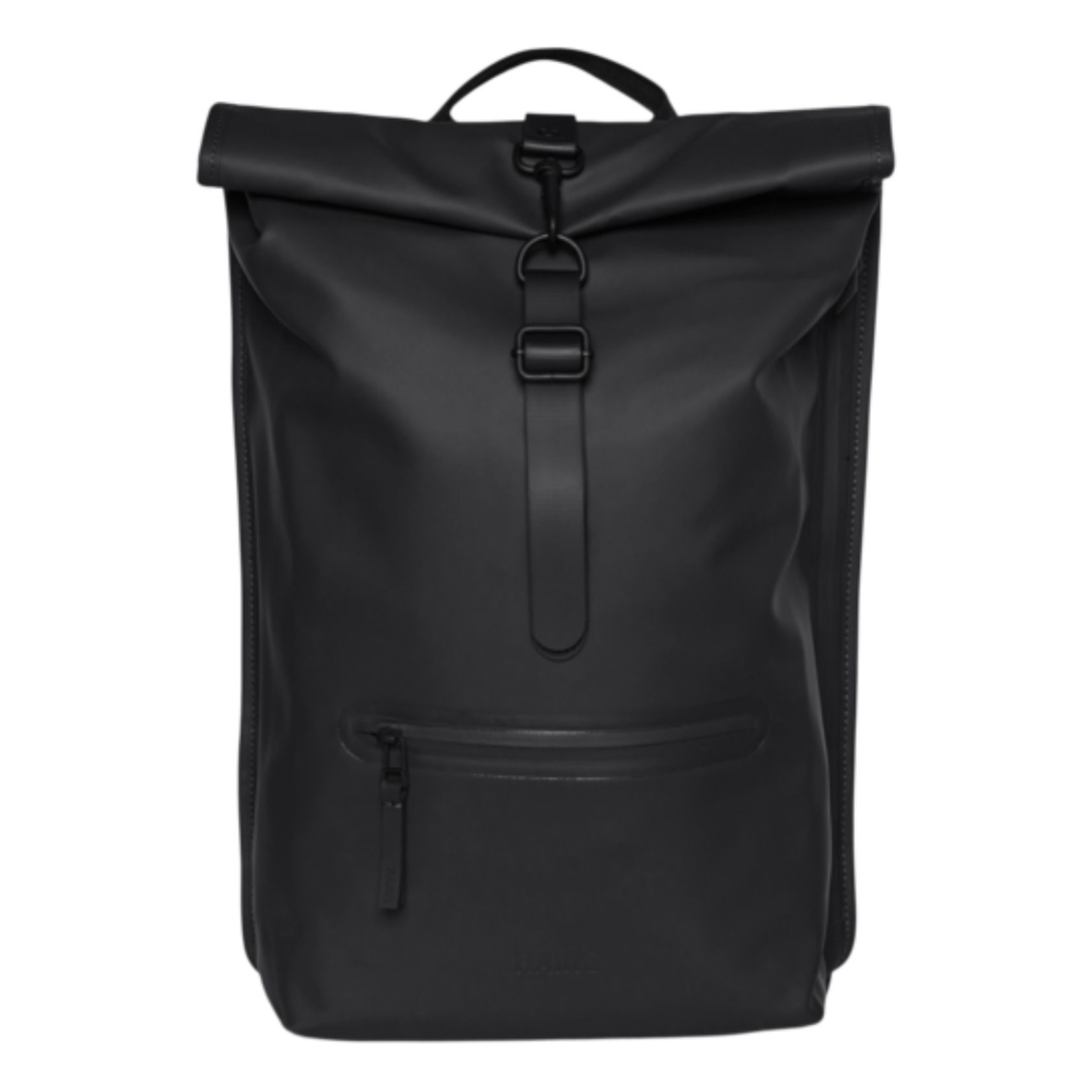 Rolltop Backpack Black Rains Fashion Adult