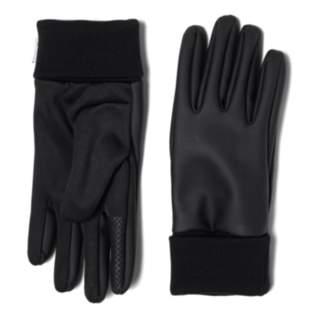 rains gloves black