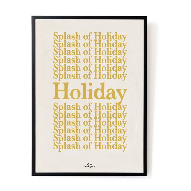 A Splash of Holiday Poster | Yellow