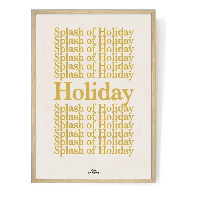 A Splash of Holiday Poster | Yellow