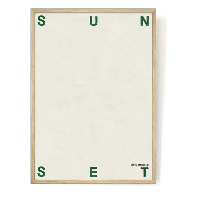 Sunset Poster | White