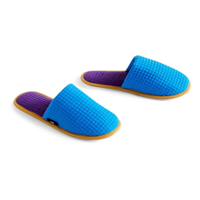 Waffle Slippers | Azul