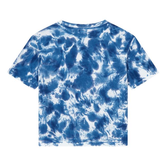 Organic Cotton Pyjama T-shirt | Navy blue - Off-white