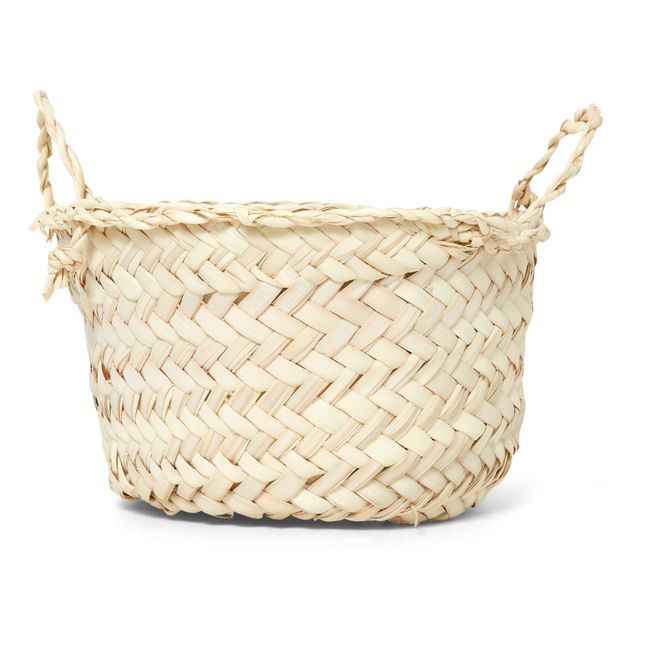 Round Woven Palm Leaf Basket