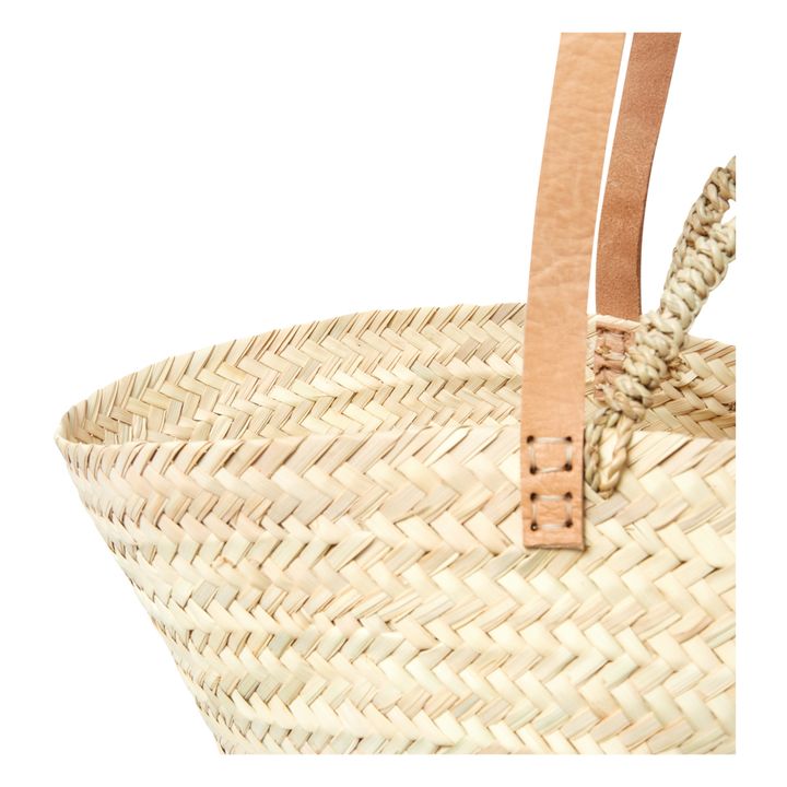 Cosydar Double handle basket in leather Smallable