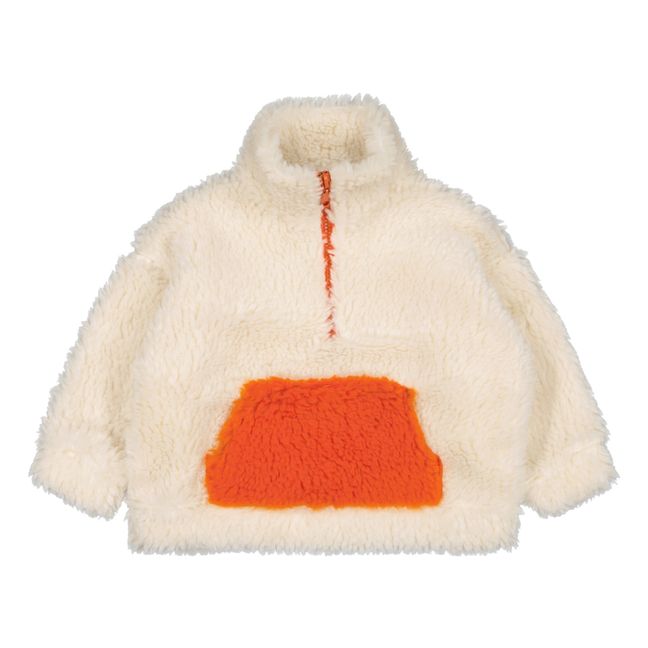Two-Tone Bear Faux-Fur Polar Fleece | Beige