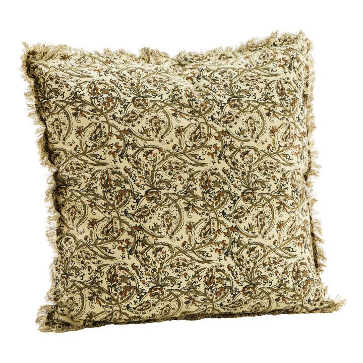 Print Cushion Cover | Olive- Product image n°0