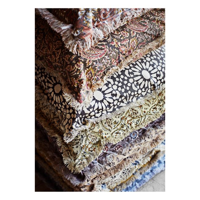 Housse de coussin imprimé | Jaune moutarde