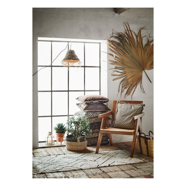 Housse de coussin imprimé | Bleu gris