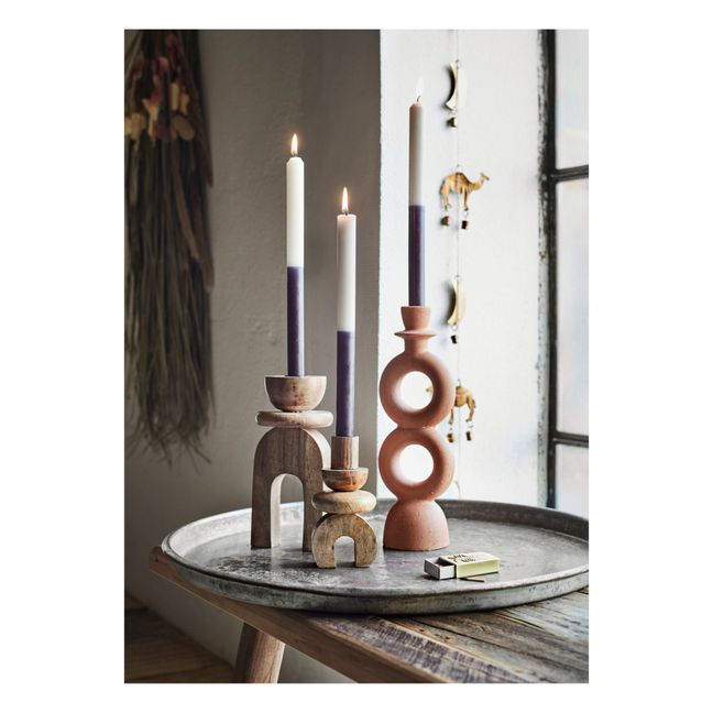 Acacia Candle Holders - Set of 2