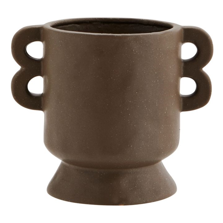 Vase aus Sandstein | Braun- Produktbild Nr. 0