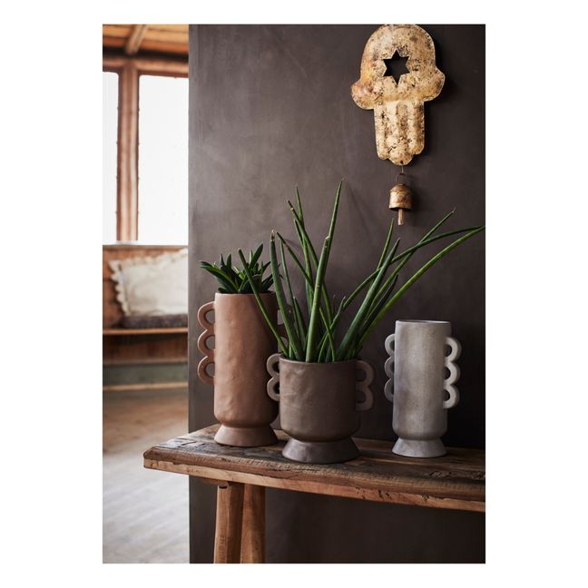 Vase aus Sandstein | Braun