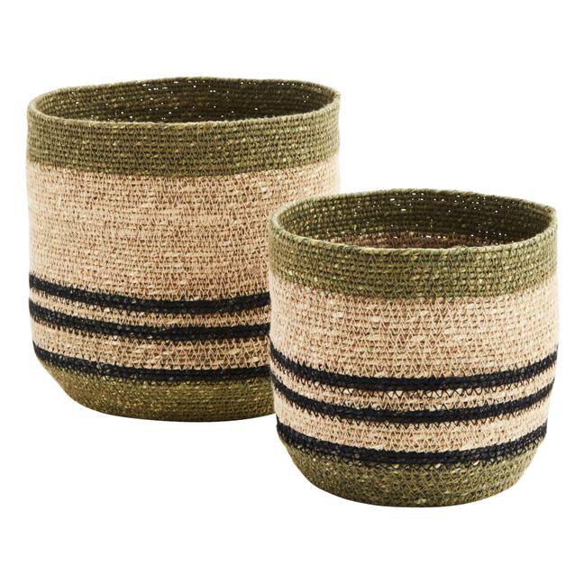 Striped Baskets - Set of 2