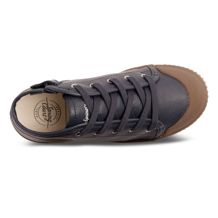 B2 Leather High-Top Sneakers | Blau- Produktbild Nr. 2