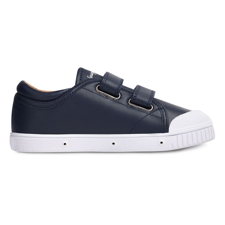 G2 Nappa Low-Top Velcro Sneakers Azul Marino- Imagen del producto n°2