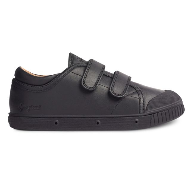 G2 Nappa Low-Top Velcro Sneakers Negro