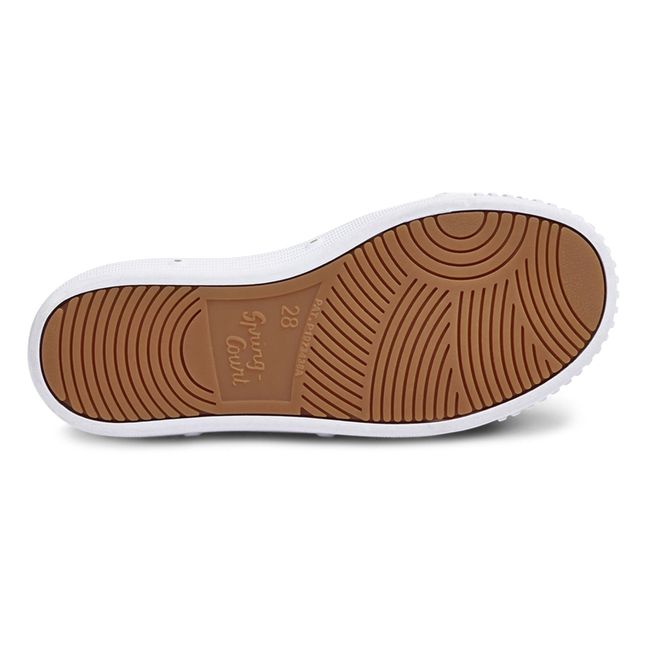 B2 Nappa High-Top Velcro Sneakers Blanco