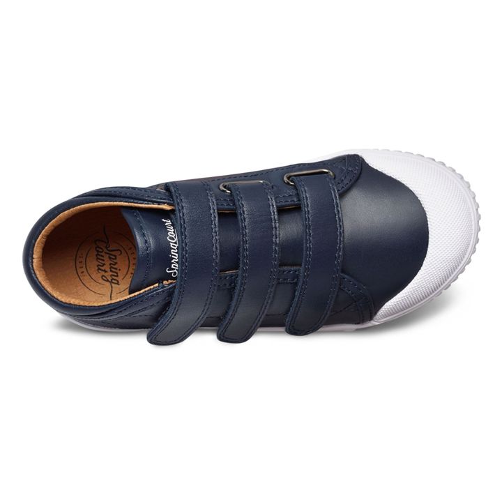 B2 Nappa High-Top Velcro Sneakers | Navy- Produktbild Nr. 1