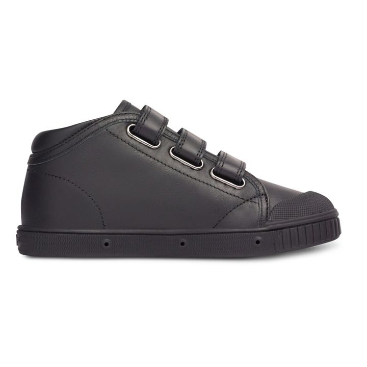 B2 Nappa High-Top Velcro Sneakers Negro- Imagen del producto n°2