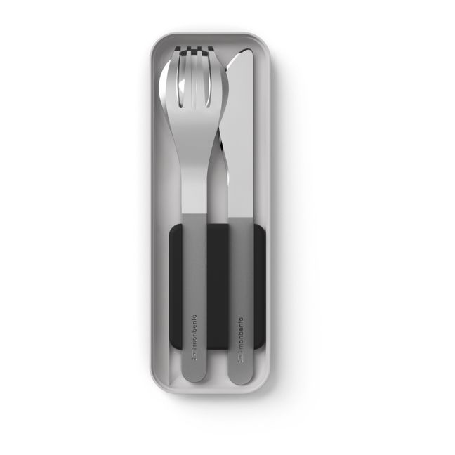 MB Slim Box Stainless Steel Cutlery | Black