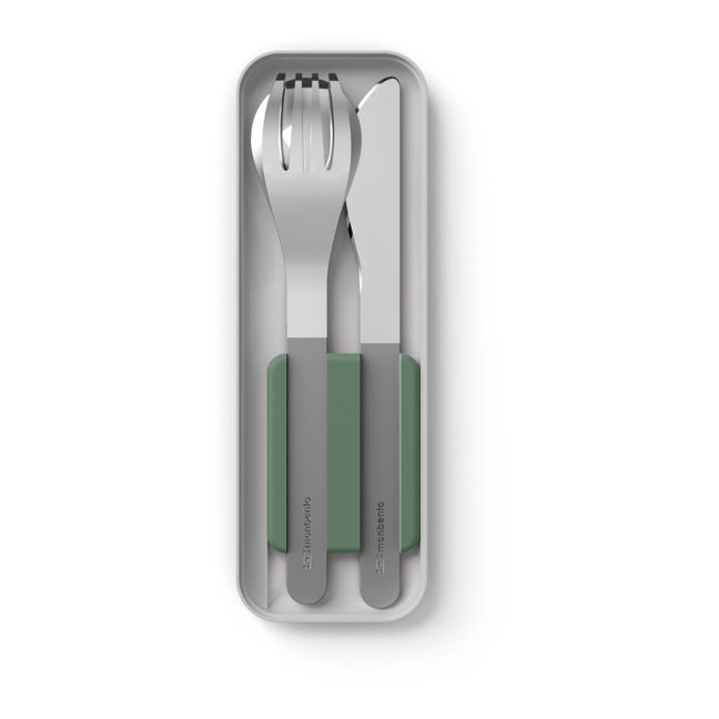 MB Slim Box Stainless Steel Cutlery Grün