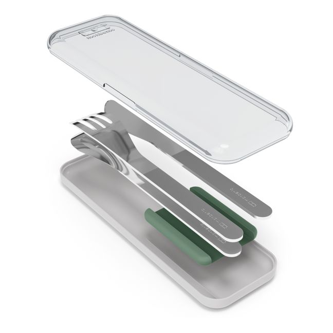 MB Slim Box Stainless Steel Pocket Cutlery | Green