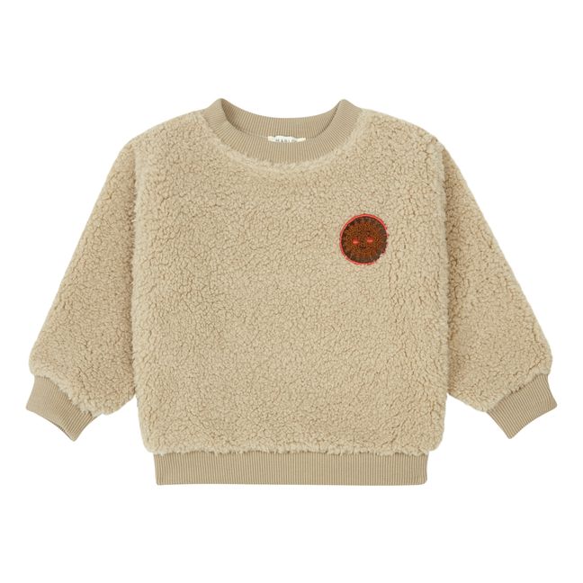 Sudadera de piel sintética Doudou | Beige