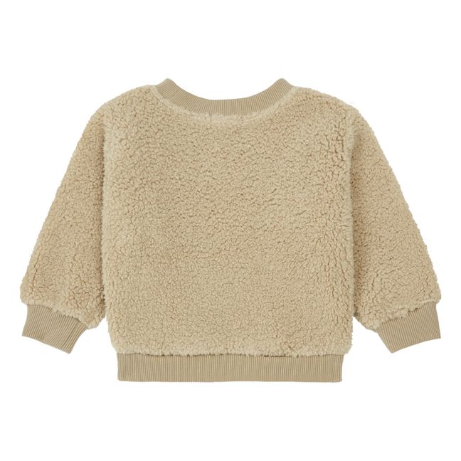 Sudadera de piel sintética Doudou | Beige