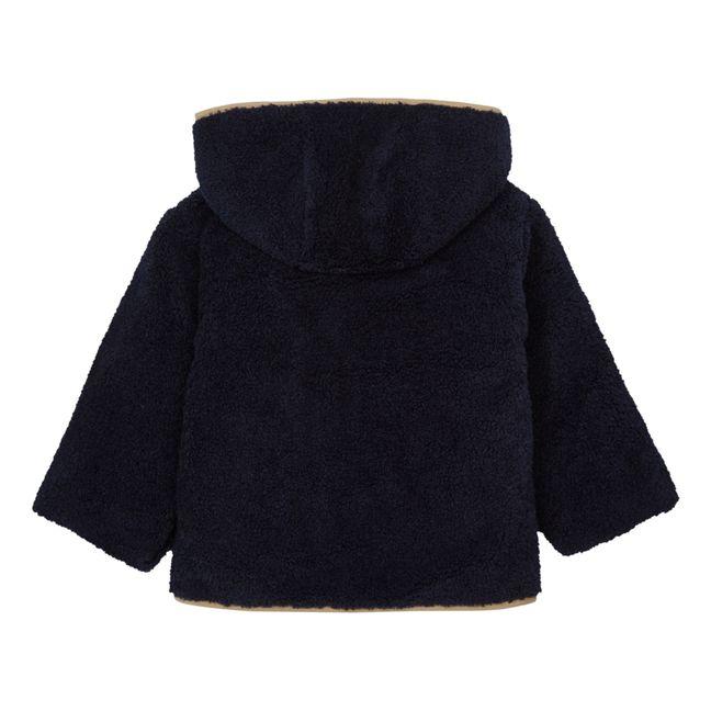 Babou Faux Fur Coat | Blu marino